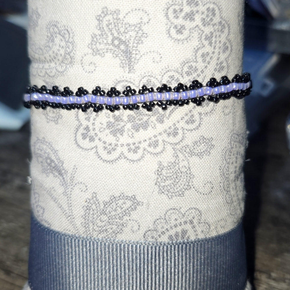 Dainty Handmade heart toggle bracelet